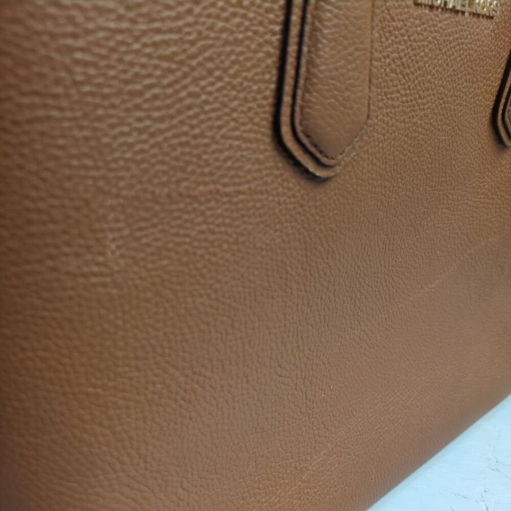 Michael Kors Adele Large Brown Leather Satchel Re… - image 3